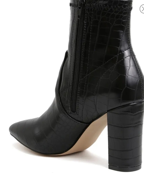 CATHERINE MALANDRINO BLOCK HEEL BOOTS - Picture 3 of 3